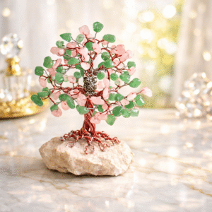 Copac Martisor Aventurin si Cuart roz 11cm