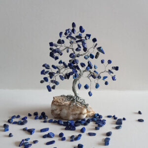 Copacel cristal Lapis Lazuli, decor birou, 14cm Stoc epuizat