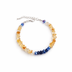 Brățară din Citrin și Lapis Lazuli, handmade
